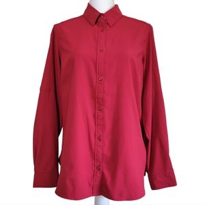 Columbia Longsleeve Button-down Shirt in Red
